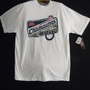 Tee Shirt Colts AFC champs 2009(232bhtsht) preowned new with tags never worn